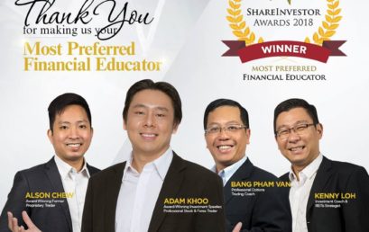 AKLTG Named “Most Preferred Financial Educator” for the 5th Time at ShareInvestor Awards